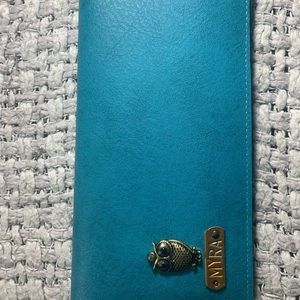 Custom Blue MYRA Owl Wallet